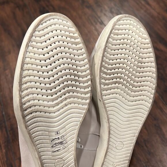 geox eleni wedge sneaker white Italian leather Euro size 40 US  size 8.5 in EUC - Picture 13 of 13